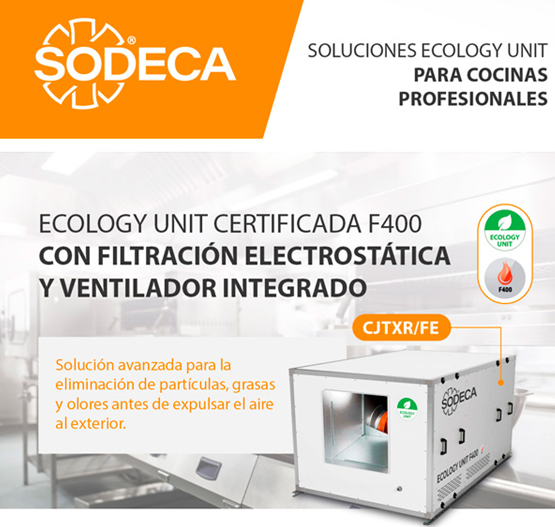 S𝗢𝗗𝗘𝗖𝗔: 𝗘𝗖𝗢𝗟𝗢𝗚𝗬 𝗨𝗡𝗜𝗧, 𝗳𝗶𝗹𝘁𝗿𝗮𝗰𝗶𝗼́𝗻 𝗮𝘃𝗮𝗻𝘇𝗮𝗱𝗮 𝗽𝗮𝗿𝗮 𝗰𝗼𝗰𝗶𝗻𝗮𝘀 𝗽𝗿𝗼𝗳𝗲𝘀𝗶𝗼𝗻𝗮𝗹𝗲𝘀